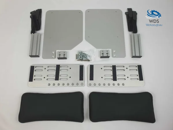 Daschwerk Joystick Armlehnenhalter zur Befestigung eines Logitech X52 an einem Bürostuhl oder Gamingstuhl