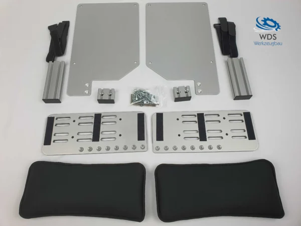 Daschwerk Joystick Armlehnenhalter zur Befestigung eines Logitech X55 X56 an einem Bürostuhl oder Gamingstuhl Übersicht